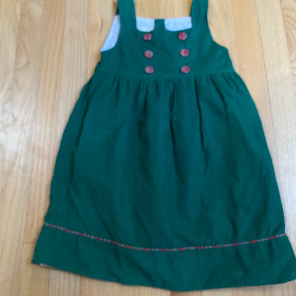 Sz 5 Strasberg Green Dress Corduroy
